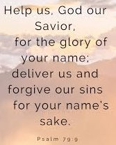 sharonePack's tweet photo. O God Who saves us,
help us for the honour of Your name.
Take us out of trouble
and forgive our sins,
for the honour of Your name.
Psalm 79:9
#ForYourNamesSake https://t.co/nCsHk0XqSj