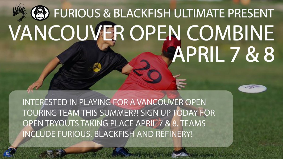 Interested in playing competitive mens ultimate this summer? Sign up for the combine:
goo.gl/forms/AmOnniPi…