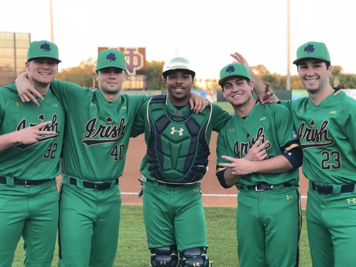 Notre Dame Baseball on X: All. Green. Everything. ☘️ First pitch is next!  #PassTheShillelagh #GoIrish  / X