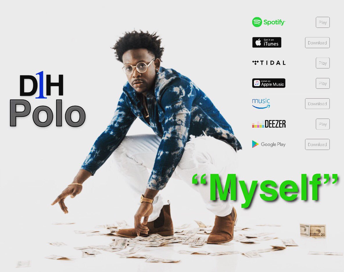 D1HPOLO's tweet photo. 🗣Get My Hot New Single “#Myself”! Hit the link.⬆️⬆️It’s lit🔥. Follow me on
Twitter - @d1hpolo 
FaceBook - @d1hpol0  #newsong #d1hpolo #music #newsingle #brainwavefusion #hiphopdx #wshh #complex #theshaderoom #thesource #xxlfreshman2018 #thisis50 https://t.co/KK7zH2iPKm https://t.co/NnNDAaW8lY