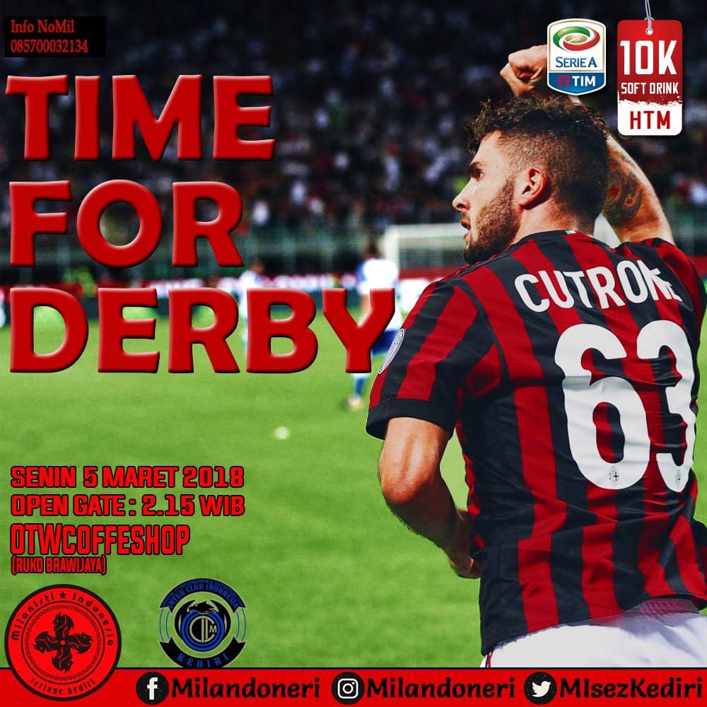 MIsezKediri's tweet photo. #NoMil
it's DERBY.......!!!
cc. @infomilan1899 https://t.co/Qlc9iCMdzw