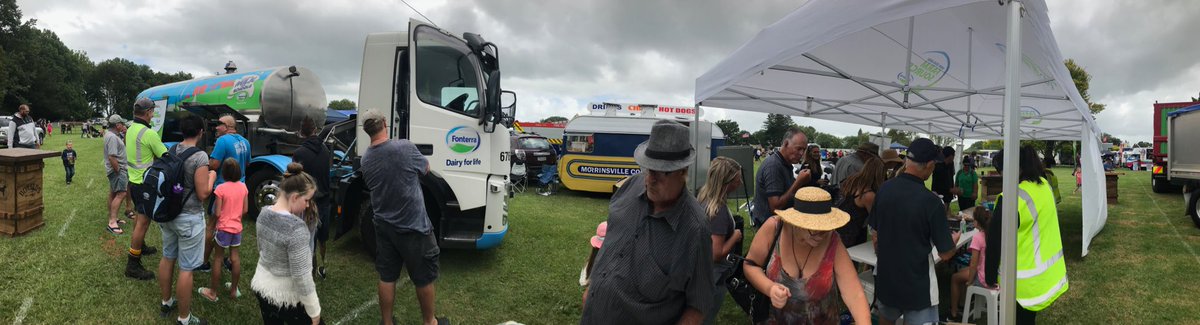 farmerjoNZ's tweet photo. Great to see good turn out and community support for Morrinsville 101st A and P show- enjoying catching up with all our local @FonterraFarmers and everyone sampling @AnchorGOSTRONG @Fonterra products #madeinpiako https://t.co/qy7sryNffQ