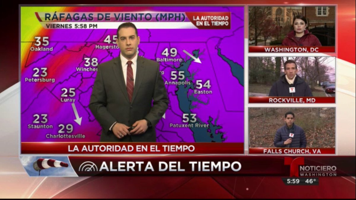 JANETTELUVIANO's tweet photo. This is how #Telemundo44 covers a #storm #proudofthem #LaAutoridadEnElTiempo #TelemundoDC #northeasternstorm @JMartinezDC @kfloresdc @acastilloDC @apimientaDC @AZamoraDC @ssalazarDC @Adllargues 👏🏼👏🏼@WZDCTelemundo https://t.co/qWdqxr1I38