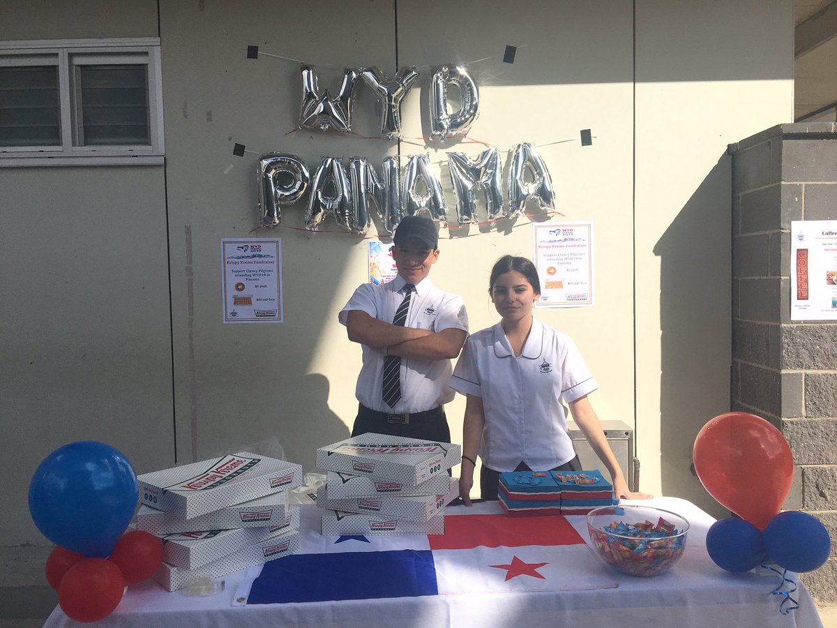 DarlinKhamo's tweet photo. Come and support our Clancy pilgrims attending WYD19 Panama @CCCWestHoxton @MrsCNolan @marcghignone #ClancyOpenDay https://t.co/DyuPYoharb