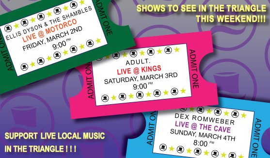 VoodooHat's tweet image. #Livelocalmusic in the triangle this weekend! Top off this #firstfriday with 2nites hot ticket at @motorcomh , @Shambles_Music hitting the stage at 9pm!