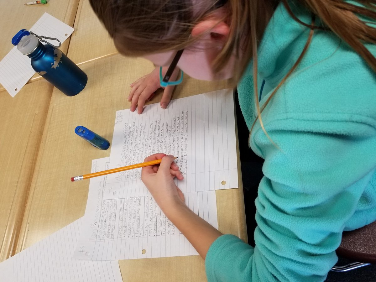 CHEAVID's tweet image. Writing to learn in Science. #AVIDROCKS #lunarcycle #tides #shadows  @CollegeHillsTC @CSISD_AVID