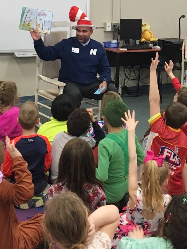 CSELions's tweet photo. A Big thanks to Dr. Kirchhofer and all of our guest readers for helping us celebrate Dr. Seuss' Birthday! #CSELions #NWLoveLearnLead https://t.co/qZ3Nu6nhzq