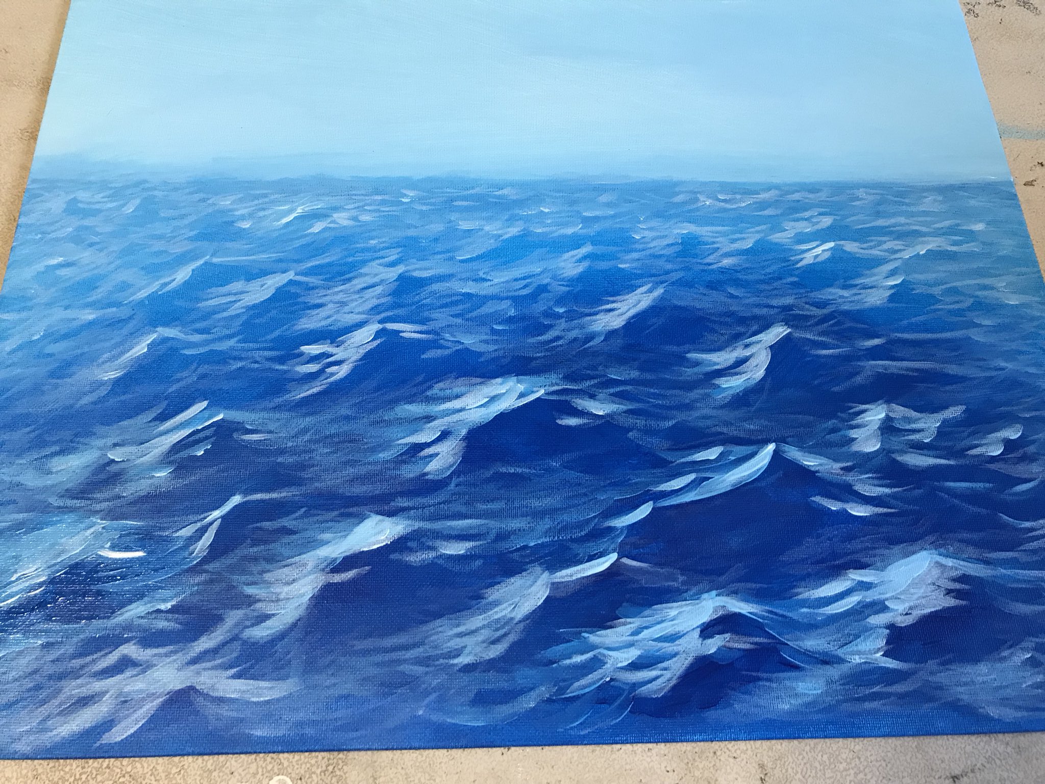 How To Paint Water Waves