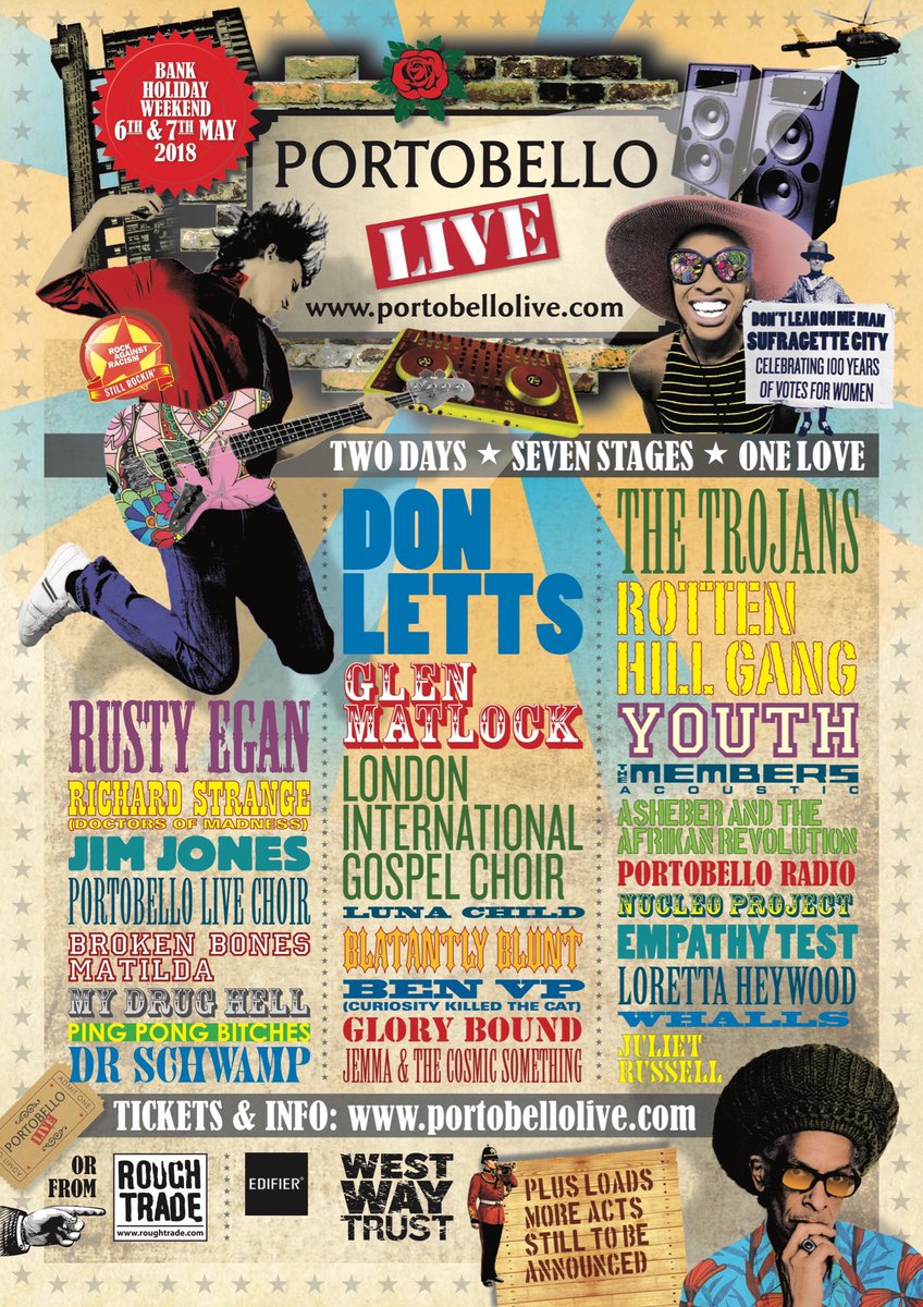 Something to look forward to!!
Super early bird weekend tkt from £10 portobellolive.com 🤪