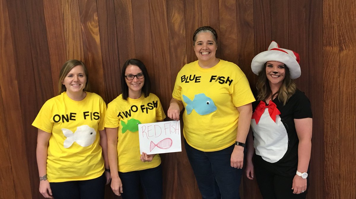 First grade dressed it up for Dr. Suess day!!! @JeffriesJaguars #firstgraderocks