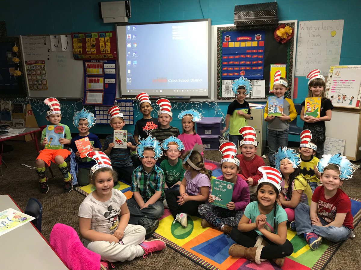Wharvey72's tweet photo. @CentralCabotpK4 Celebrating Dr Seuss Birthday with a vote of our favorite book!!   “Are You My Mother?” Won by one vote!! Lots and  of reading time was shared this week!   Reading is my passion!  ❤️ #ceUnited https://t.co/i0vGFKfvy5