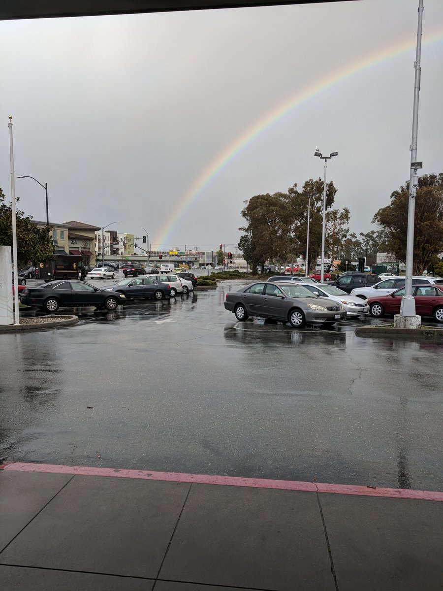 JROC1962's tweet photo. Rainbow over Burlingame!! https://t.co/HFcKMnhOMw