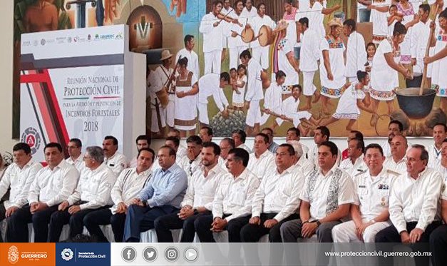 PC_Guerrero's tweet photo. Este viernes el secretario de Gobernación, Alfonso Navarrete Prida, clausuró los trabajos de la Reunión Nacional de Protección Civil para la Atención y Prevención de Incendios Forestales 2018, donde asistió el secretario de #PCGRO, en representación del Gobierno del Estado. https://t.co/K1SoL1Rcu5