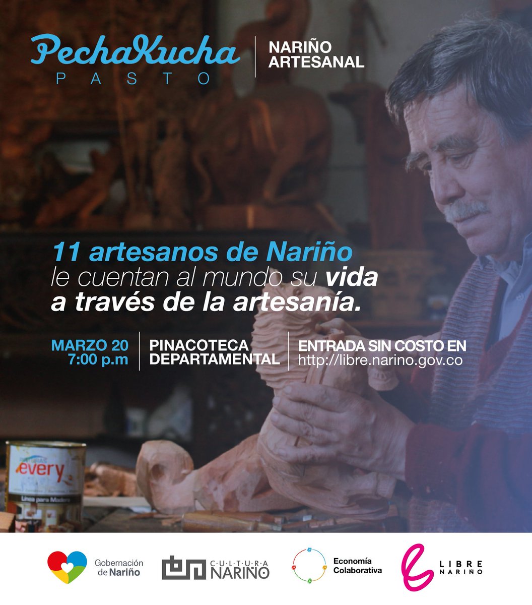 pechakuchapasto's tweet photo. Ya viene @pechakuchapasto dedicado a #Nariño y sus artesanos. Información en https://t.co/eFHccl9LxT /  @gobnarino @artesaniasdcol @vlahebo @nvelez @mincultura @DirComunicacion @dirculturanar https://t.co/jzMcUzVSwH