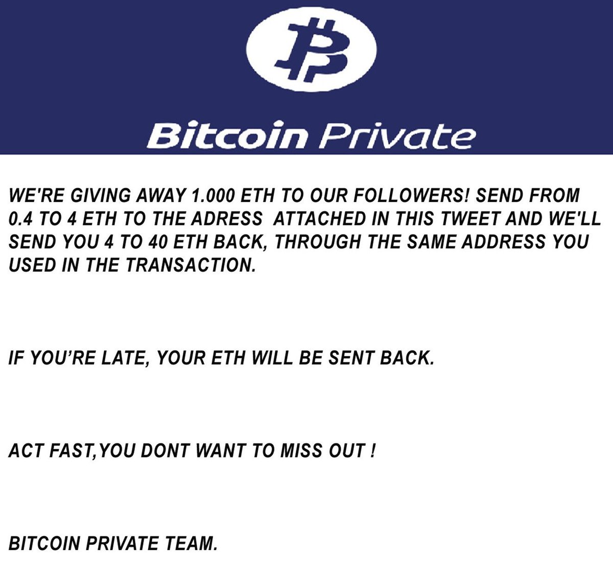 Bitcoin Private Btcp On Twitter The Bitcoinprivate Fork Will - 