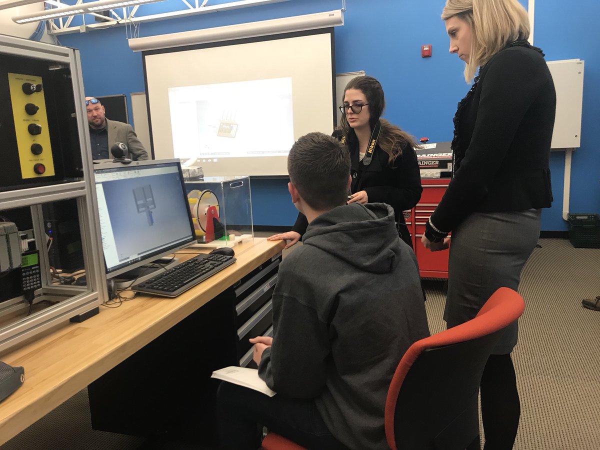 Thanks <a href="/Journaltimes/">The Journal Times</a> for visiting the SC Johnson iMET Center today to learn how our <a href="/TheREALSchoolwi/">The R.E.A.L. School</a> are engaging in dual credit options to prepare for their future! <a href="/AcademiesRacine/">Academies of Racine</a> <a href="/RacineUnified/">Racine Unified</a>