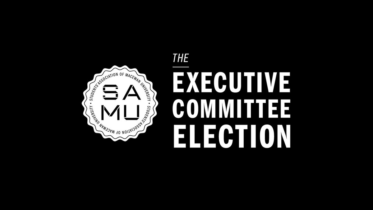 SAMacEwan's tweet photo. Not sure who to vote for in next week's Executive Committee election? Check out all the nominee's bios and videos and on March 7 &amp; 8, Go Vote! https://t.co/r5Qii8uPqN #SAmacewan #MacEwanU #studentlife #yeg #SAMUVotes https://t.co/fzsprQe8El