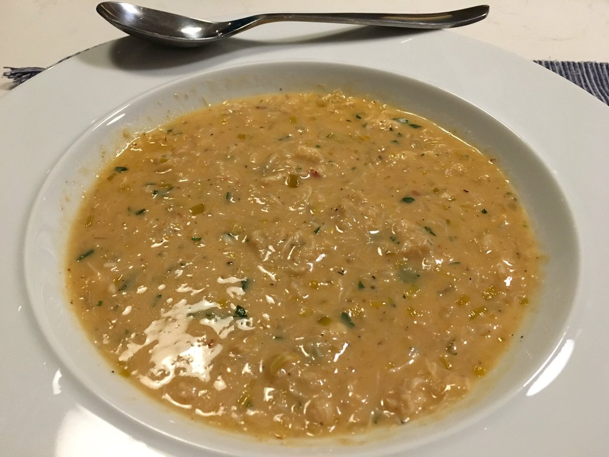 ScottsGrapevine's tweet photo. Crab bisque with our Rock Crab from Afishionado @afishionadohfx  @ScottsGrapevine https://t.co/6pfXPF9RMc