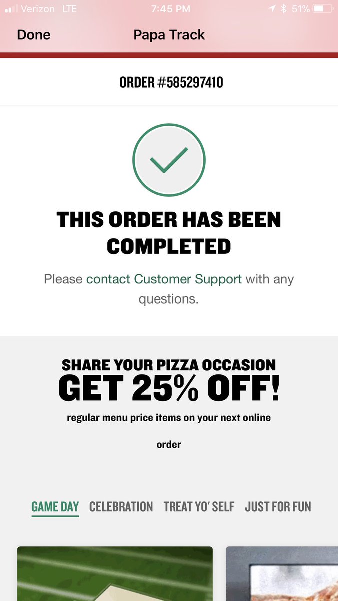 Soundguy315's tweet photo. @PapaJohns that’s ridiculous, app showed my order completed after 45 minutes, staff starts making it 20 minutes after that. Fix the app or fix the staff. https://t.co/G2JnpSoyTH