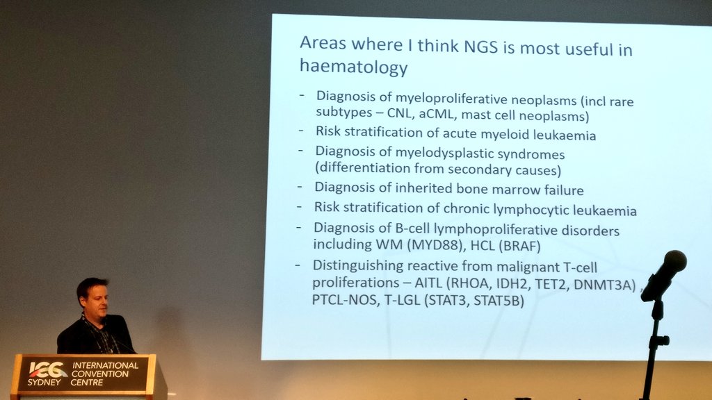 pathologistmag's tweet image. Piers Blomberry&apos;s practical applications for next generation sequencing panels in the clinic. #PathUpdate