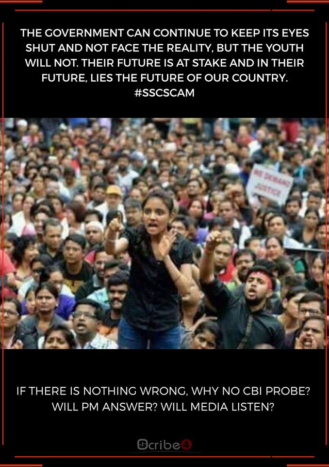 HelloScribe4's tweet photo. May your voice be heard soon 👍 
#SSCSCAM https://t.co/jlZwG3nHx5