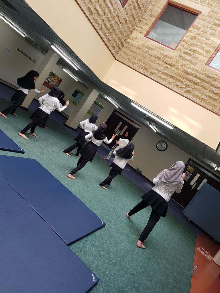RidaSchools's tweet photo. It's started. Karate as part of our commitment to enrichment and fitness. #watchout #martialarts #discipline #karatefun https://t.co/qssE3ofJpf