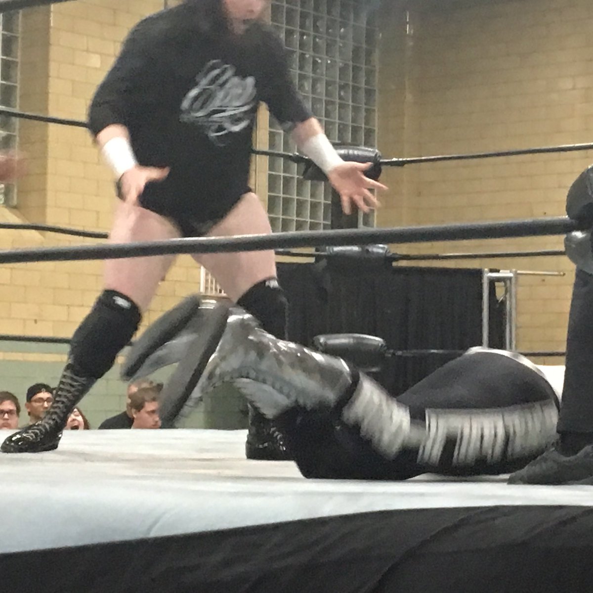 MofetaFromBklyn's tweet photo. Tag Team match for the FBW Tag Team Championships between @ManOfSteelMV and @thejtdunn vs. #AJSpectre and @bear_bronson at @Fbw_Wrestling’s #DrivingFource (sorry about that awkward-looking second photo there... 😅) https://t.co/Qoho9G5OSd