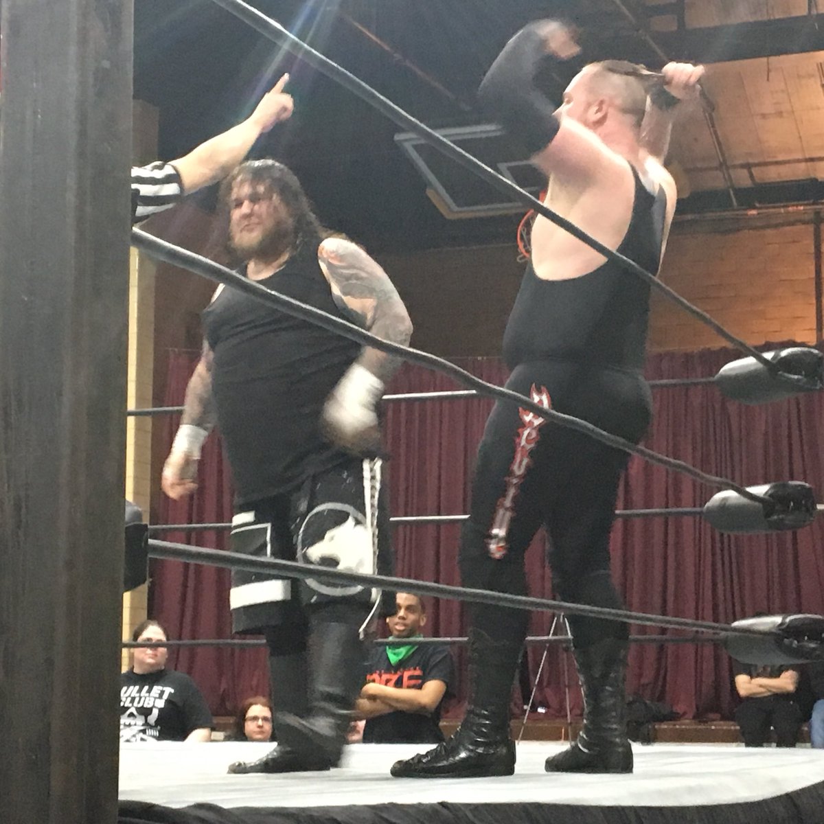 MofetaFromBklyn's tweet photo. Tag Team match between @theelementssiny vs. @CyrusDeVille89 and @StockadeSDMF at @Fbw_Wrestling’s #DrivingFource https://t.co/Wd2fmxpfyF