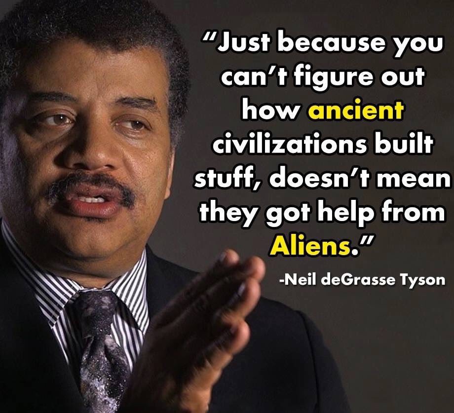 The archaeological record is more then pyramids. We know of ancient cultures from the thousands of bits of pottery & tools they made. 

#AncientAliens & #LostCivilizations claims ignore the absence of the countless mundane artifacts that would accompany such extraordinary events.