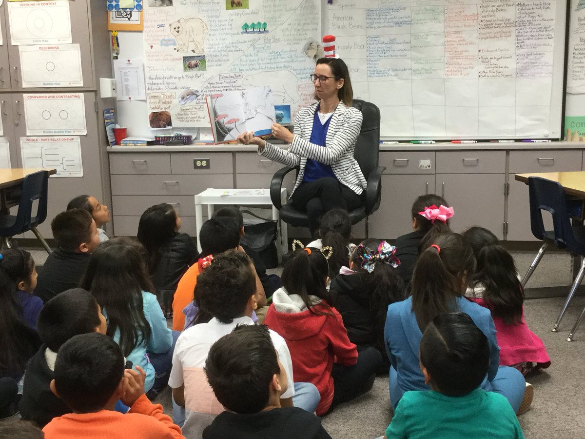 CarnoldEccat's tweet photo. We celebrated Dr. Seuss’ birthday with @TeckerSheryl reading Horton Hears a Who. We loved it! @elcerritolhcsd #lhcsd https://t.co/QMrw8EQZub