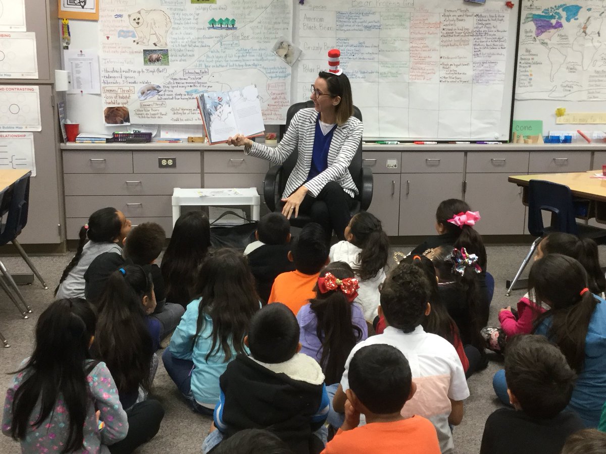 CarnoldEccat's tweet photo. We celebrated Dr. Seuss’ birthday with @TeckerSheryl reading Horton Hears a Who. We loved it! @elcerritolhcsd #lhcsd https://t.co/QMrw8EQZub