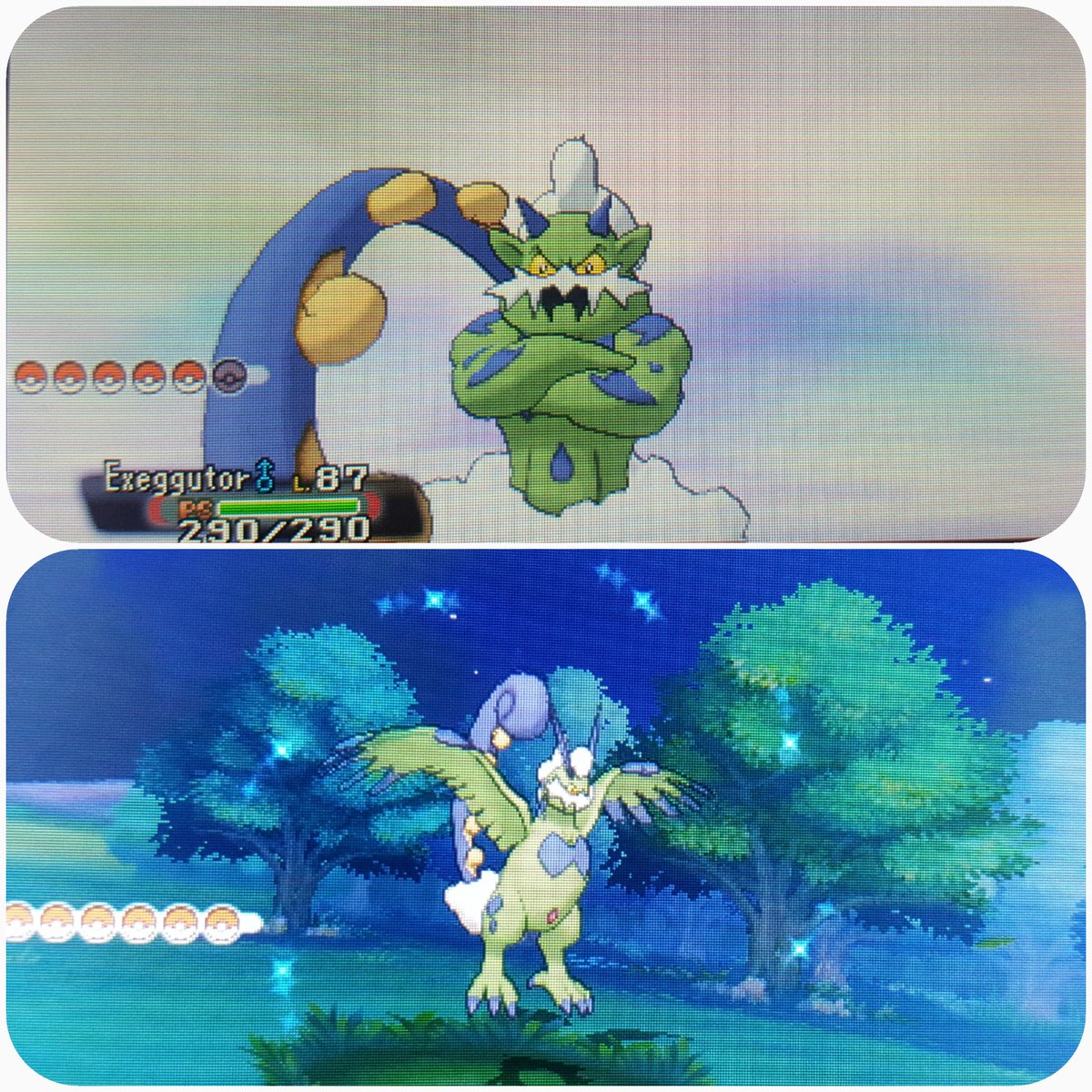 Stayshiny23's tweet photo. Okay, that's it. I'm done.. This is insane! I've been hunting this thing for what, 30 minutes?! My luck is unreal today.. I'm so pumped right now!! This means that until I'll buy UltraSun, my #LegendaryHunts are over. #Shiny #ShinyPokemon #ShinyTornadus #Pokemon #KamiTrio https://t.co/UHIsaOMfZV