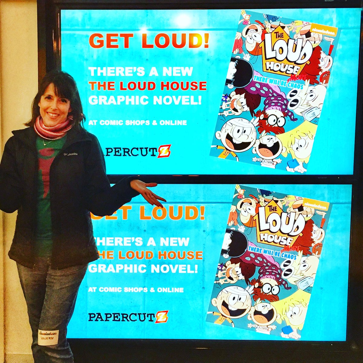 LaraJillMiller's tweet photo. #FridayFact It's time to get loud and check out @PapercutzGN 's new #TheLoudHouse graphic novel! 💚🤓👍🏻 https://t.co/BfNBUdi20F
