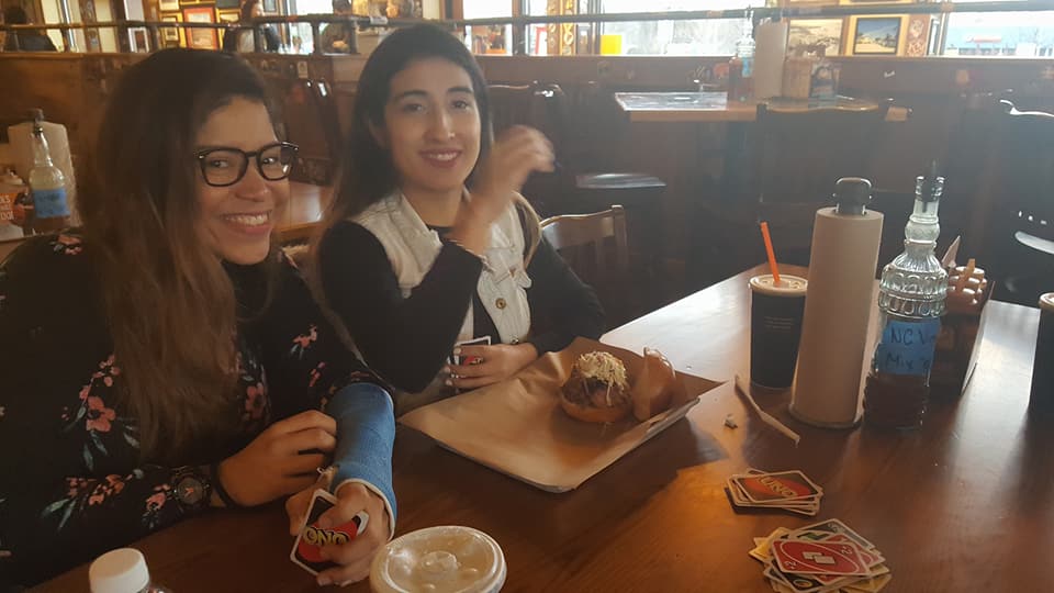 SOMDAuPair's tweet photo. Games night and BBQ @MissionBBQ in California, MD with some awesome au pairs! #iloveapia #bbqislife #awesomemanager https://t.co/hHEn8FxA5D