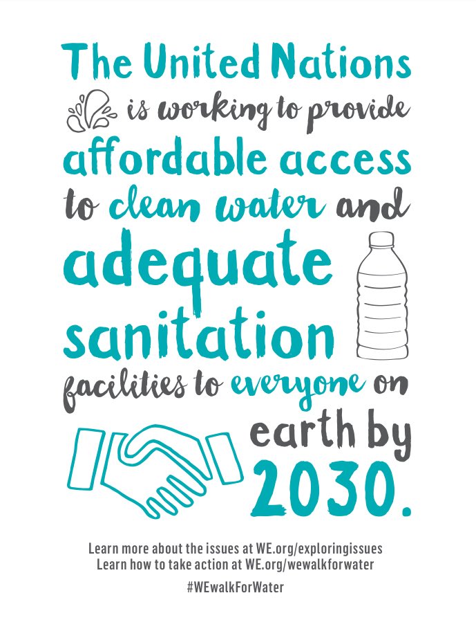 CKSSYIA's tweet photo. We are #GenWE and we should do our part in conservng water here at home, and helping to provide clean water & sanitation for those overseas. Stay tuned for lots of opportunities in school! @KielburgerSS @WEMovement @UN #LiveWE #BeTheChange #Water4Namelok https://t.co/NNxpgLwBNB