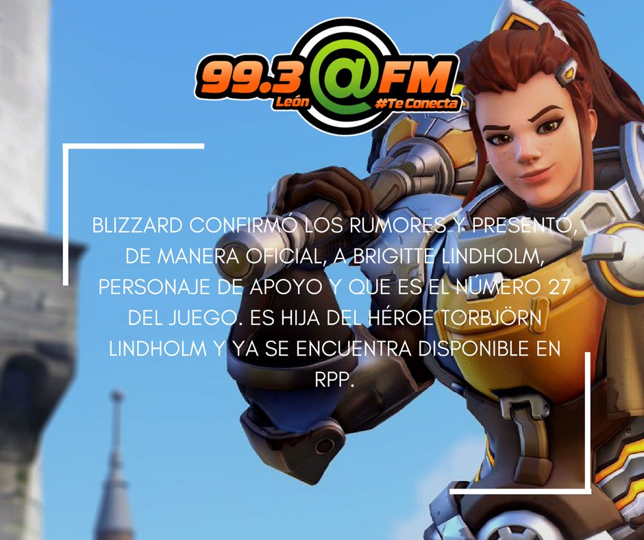 FMLeon993's tweet photo. #DatoArroba ¡Brigitte, la nueva heroína de Overwatch! 🤩 #ArrobaFM #TeConecta https://t.co/w8qxopeWFu