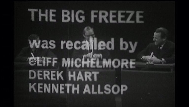 warmtoffee's tweet photo. Ridley Scott's 1963 work as BBC designer appeared on last night's #Winterwatch: The Big Freeze. Search 'Winterwatch' on iplayer. Parliament passed an act that all new houses would be freeze proof. How is that working out ? #CondensingBoilers https://t.co/9j6ICMvd15