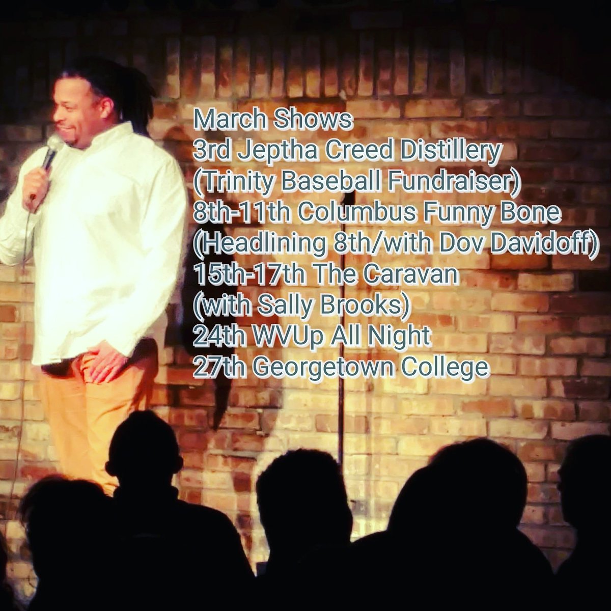 JoeDeuceSpeaks's tweet photo. Come see yo boi!! #Comedy #MyJobIsAJoke #ShareTheLex #jokes #ComedyLife #RoadLife #ComedyGrind #DeucesUp #NegroTaur #Columbus #Louisville #WVU #GeorgetownCollege https://t.co/SvlXrfwYay