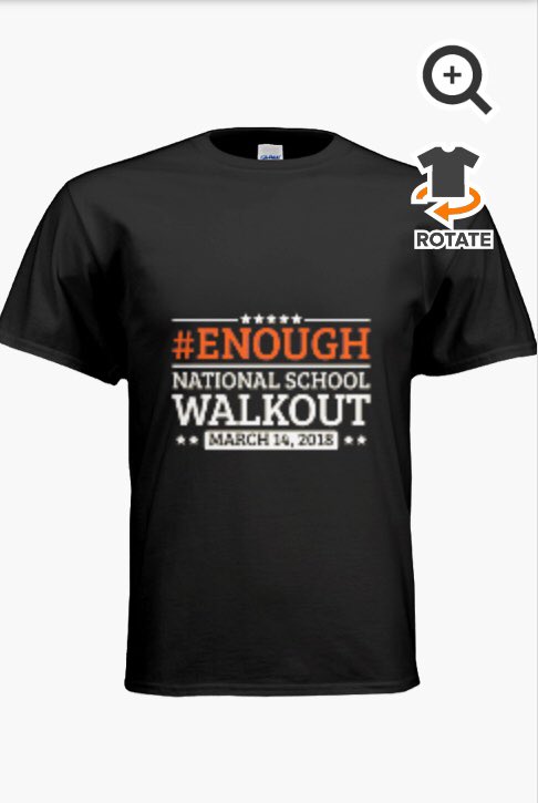 valenagreene's tweet photo. Hey Centennial t shirt for the walkout/ rally on the 14th are available, $8 and money is due the 7th, here’s the link:      https://t.co/rnB9rlMIXZ https://t.co/9SFiKpMKL9