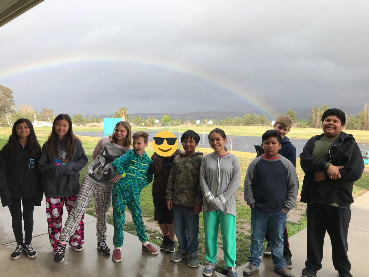 Great day with our visit from Lance and a beautiful rainbow! <a href="/MViTElementary/">Mountain View</a>
