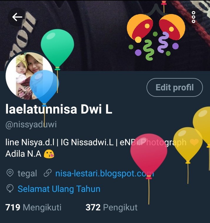nissyaduwi's tweet photo. dpt balon dr twitter makasihhh twitter 😘🤣😂 https://t.co/Z5T8KFHxmB