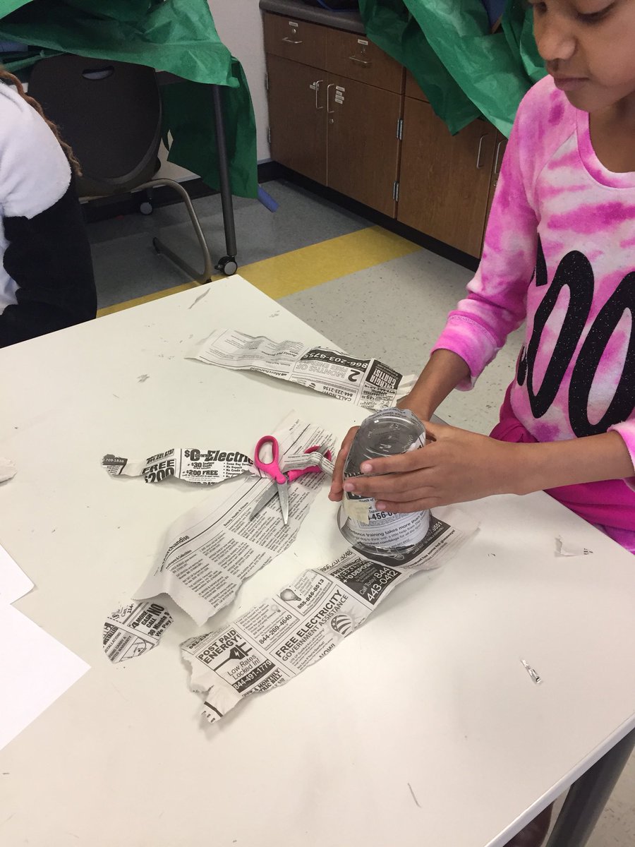 camey_stem's tweet photo. 3rd graders creating insulated cups for the 2018 Olympic spectators. #SouthKoreaiscold #inspiredbythe2018winterolympics #engineeringdesign @Camey_ES #Cameypride https://t.co/nZ99n3nTeM