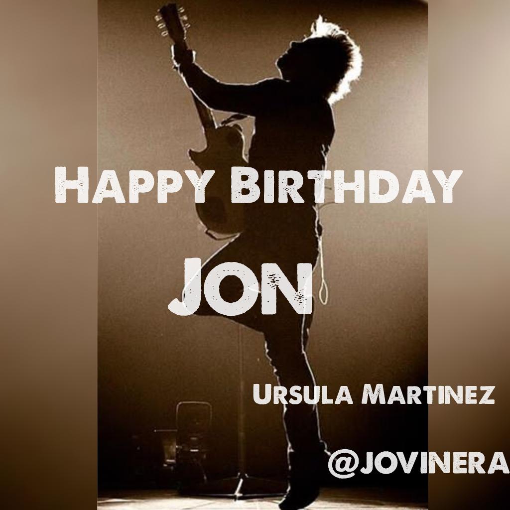 jovinera's tweet photo. @jonbonjovi @DIHamptonWater greeting on his birthday! excellent Father, husband, son, brother, singer, author. but also to the beautiful human being that you are thanks for so much idol. #JBJBDAY ππππ·π https://t.co/b1MpgO6dQM