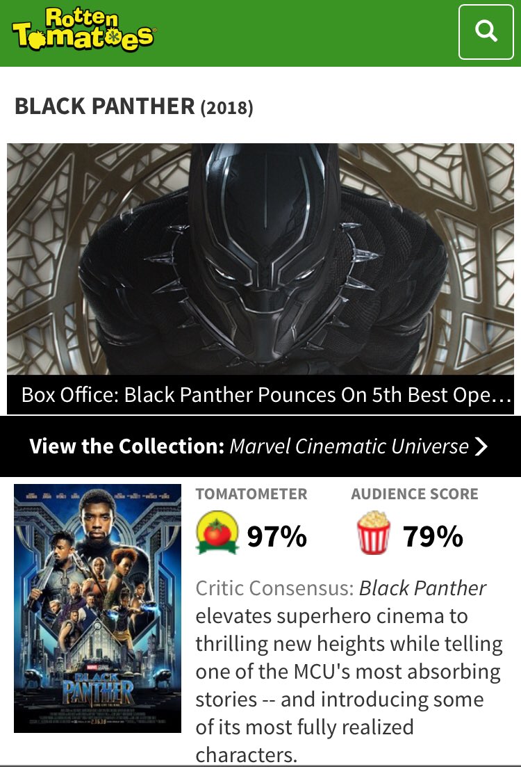 MJalinotalli's tweet photo. Fuck you @RottenTomatoes 😡 https://t.co/RNJ27IHdOw