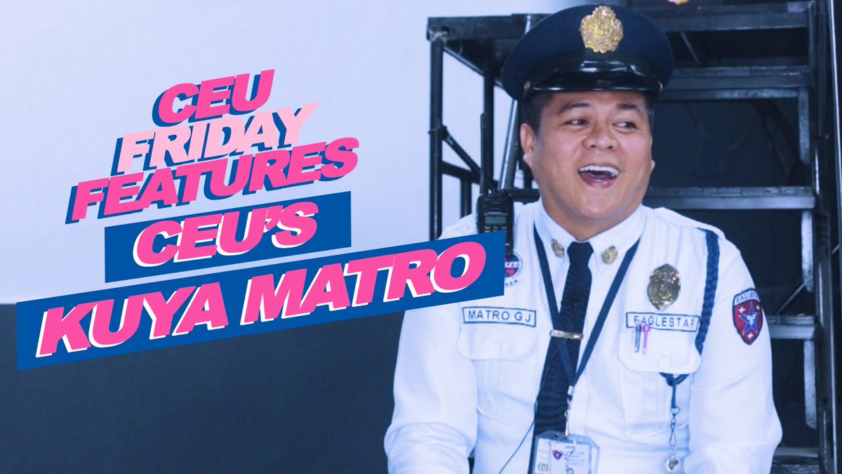 CEUmanila's tweet photo. Sending good vibes to everyone this weekend because weโre sure you know this perky guard from South Gate !๐ Watch our #CEUFridayFeatures here: https://t.co/p9bkNZ3SlG https://t.co/2v2mViky8i