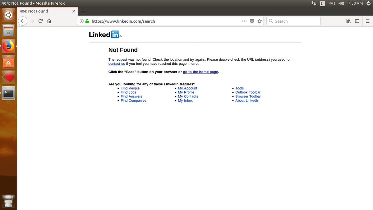 crrangarajan's tweet photo. is this happening only to me unable to access #website linkedin getting 404 error
please help me."where web page as well as mobile app not accessible for me " https://t.co/Z5g7S8gu6G