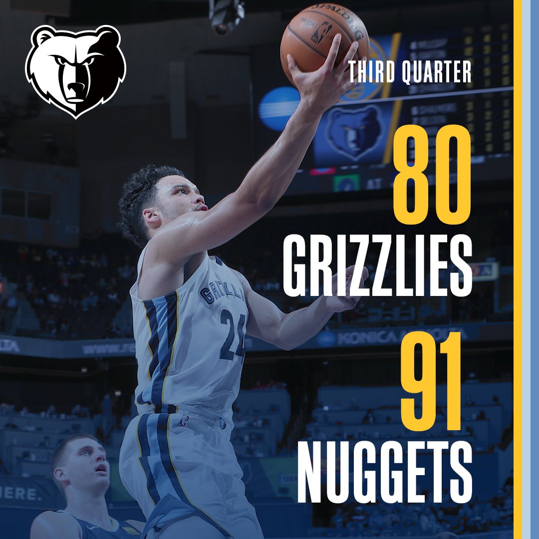 memgrizz's tweet photo. To the 4th we go..

#MEMvDEN https://t.co/NJR1CfqFg2