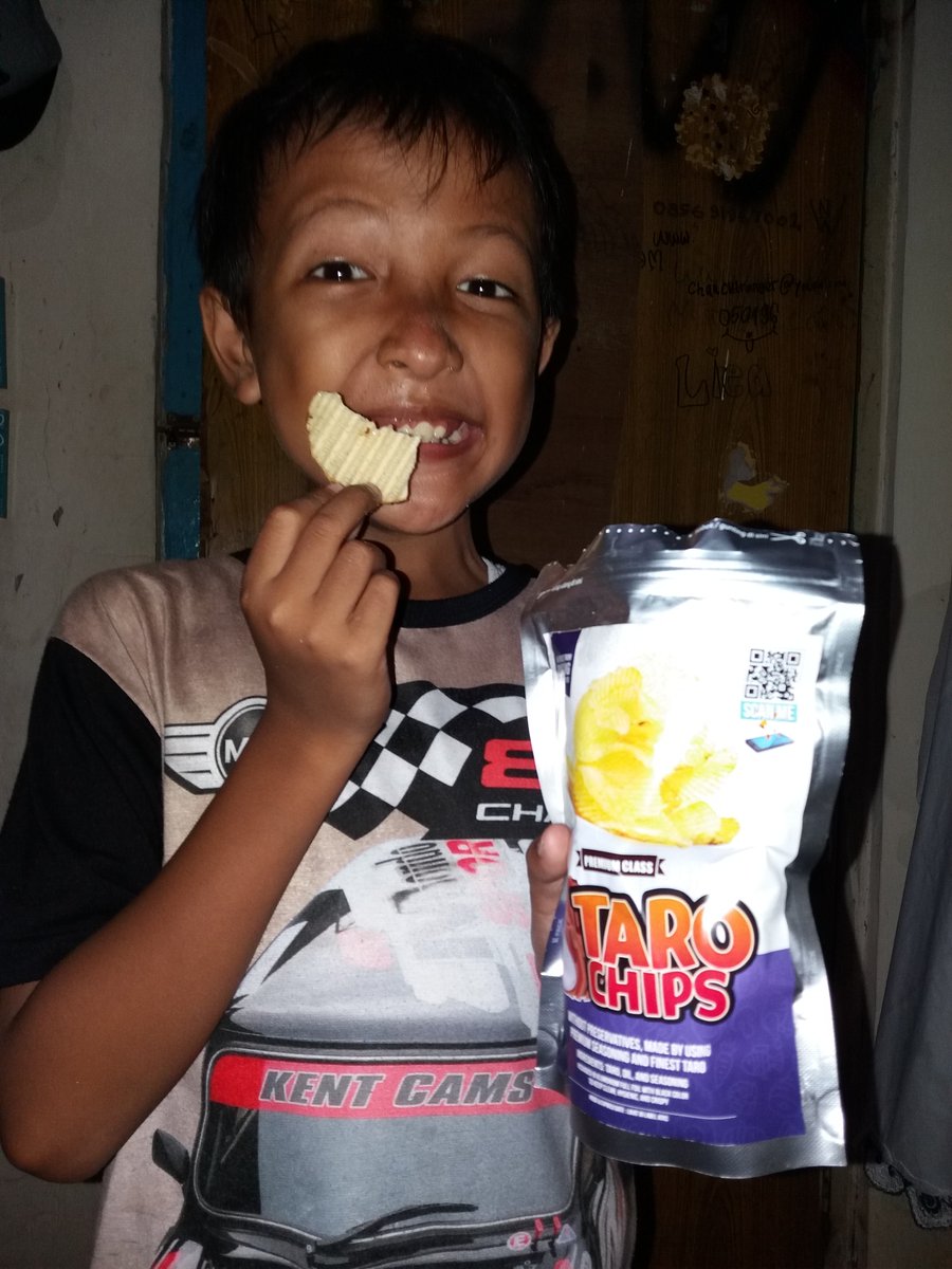 bintmmj's tweet photo. Kesukaan abang: Taro Chips dari Snack Dungdung. Katanya enak. https://t.co/el66z0REWl