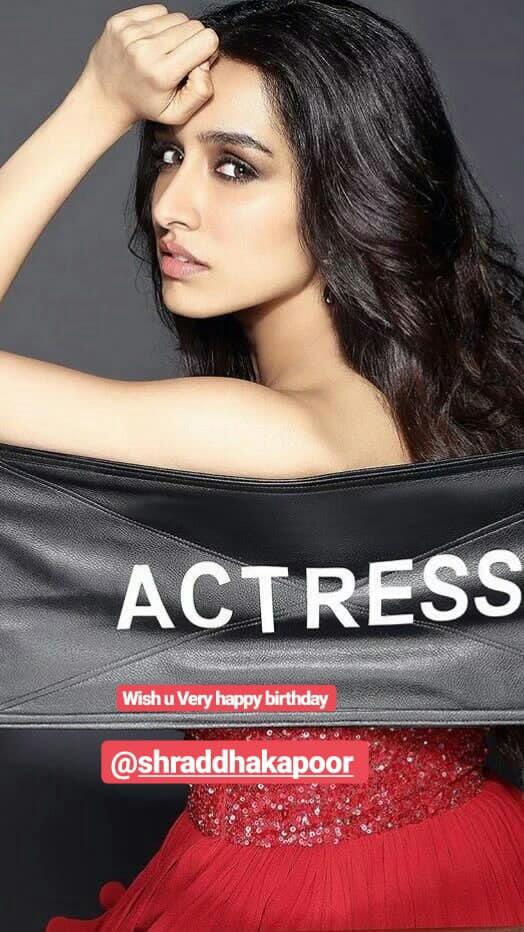 Happy Birthday Shraddha Kapoor,one of the most prettiest actress in Bollywood. 