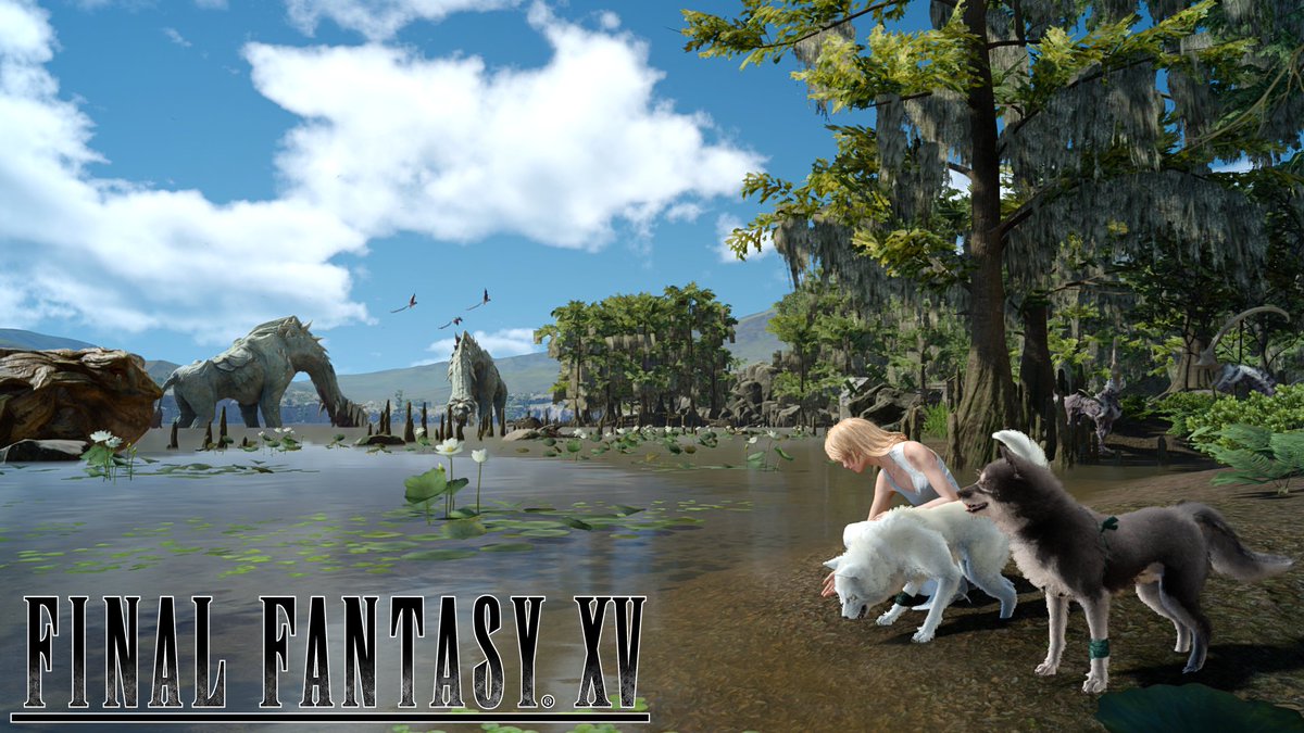 Happy Girls’ Day 🎉, also known as #hinamatsuri from the #FFXV team! Luna, Pryna and Umbra take a  break in beautiful Duscae. Explore the world of Final Fantasy XV: goo.gl/Eau27g